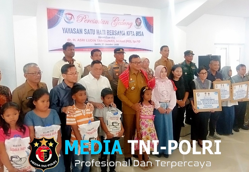 Bupati Deli Serdang dr. Asri Ludin Tambunan Resmikan Gedung Baru Yayasan Satu Hati Bersama Kita