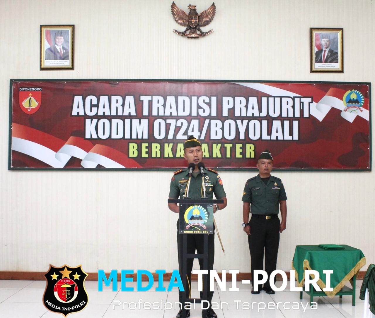 Dandim 0724/Boyolali Lepas Perwira dengan Penuh Kehormatan dan Kekeluargaan