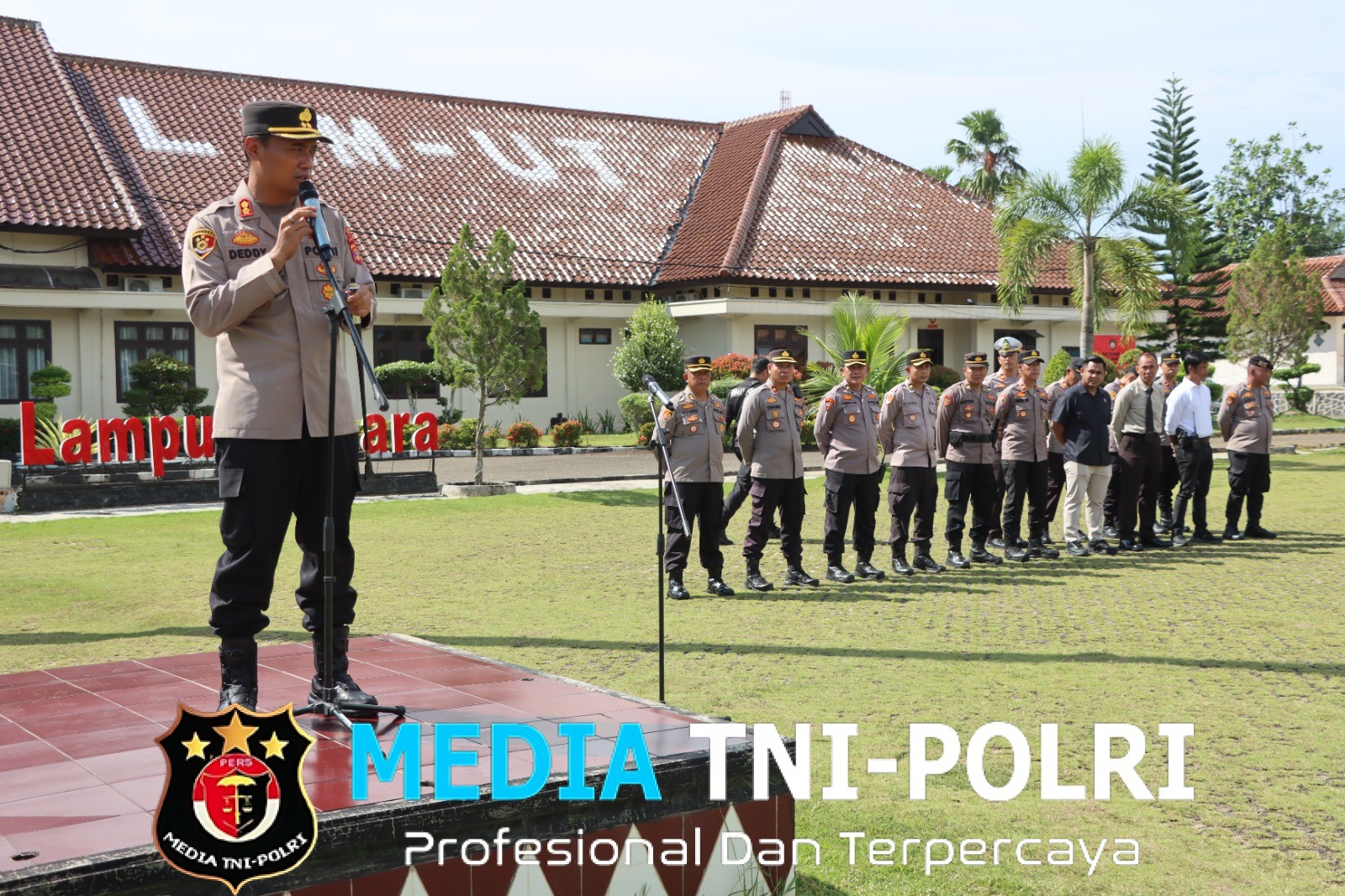 Siap Amankan Kunjungan Kerja Presiden RI di Kotabumi Utara, Polres Lampung Utara Gelar Gladi Bersih Pengamanan