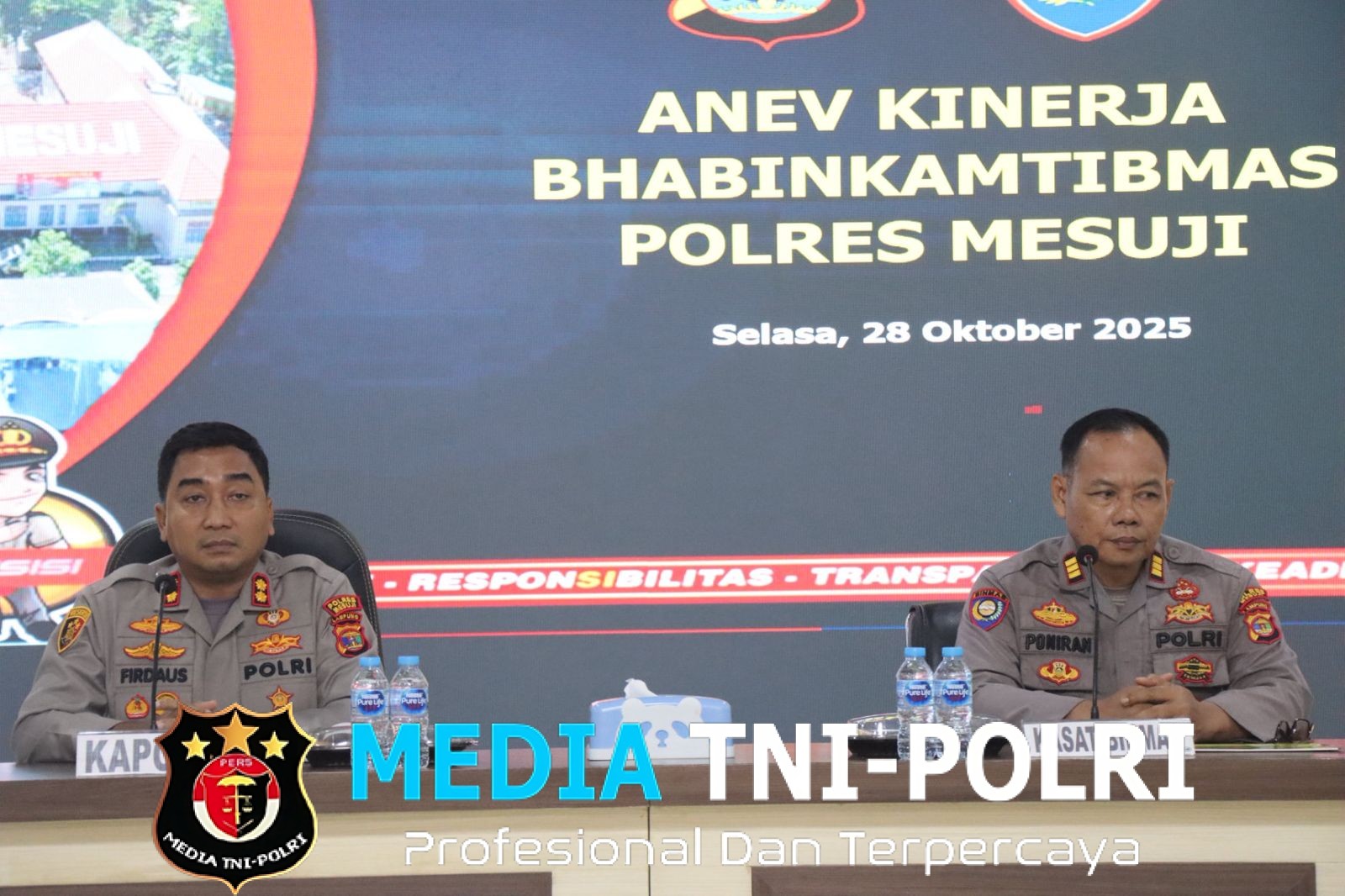 Polres Mesuji Gelar Anev Kinerja Bhabinkamtibmas, Beri Penghargaan dan Sanksi