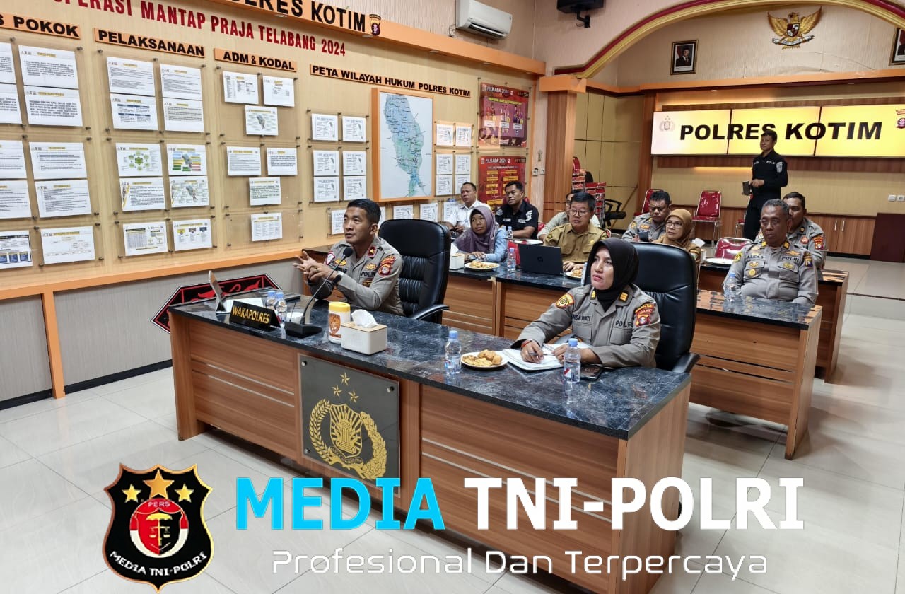 Polres Kotim Ikuti Zoom Meeting Launching Sistem Penerimaan Murid Baru SMA Kemala Taruna Bhayangkara