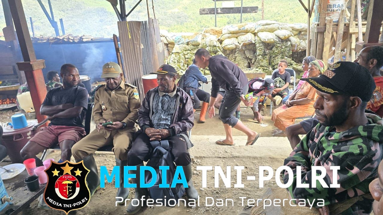 Kepala Distrik Oksop Bersilaturahmi ke Pos Kemanunggalan TNI–Rakyat Kian Erat, Bahas Pembenahan Kampung