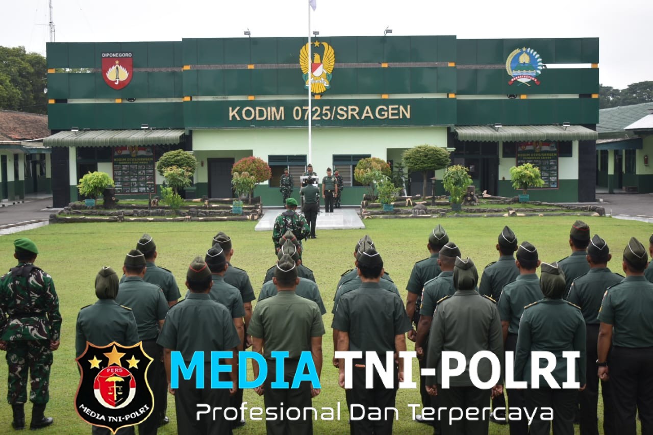 Kodim Sragen Laksanakan Upacara Bendera Peringati Hari Sumpah Pemuda Ke-97