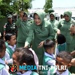 Ketua Persit KCK Daerah XVIII/Mandala Trikora Kunjungi TK Kartika, Posyandu Mimosa, dan Kantor Persit Kodim 1707/Merauke