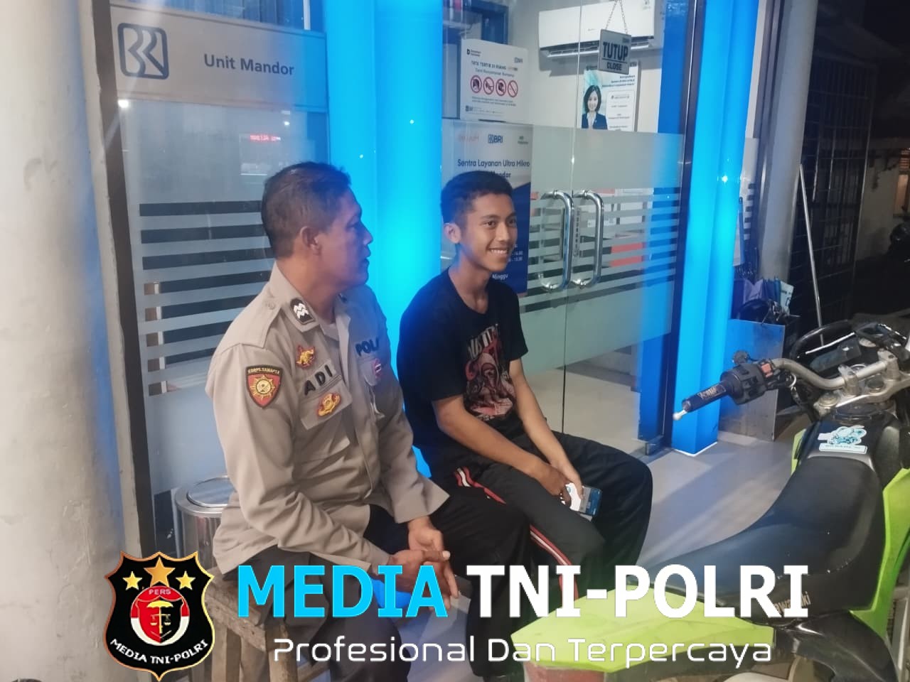 Jaga Kamtibmas Kondusif, Polsek Mandor Intensifkan Patroli Malam