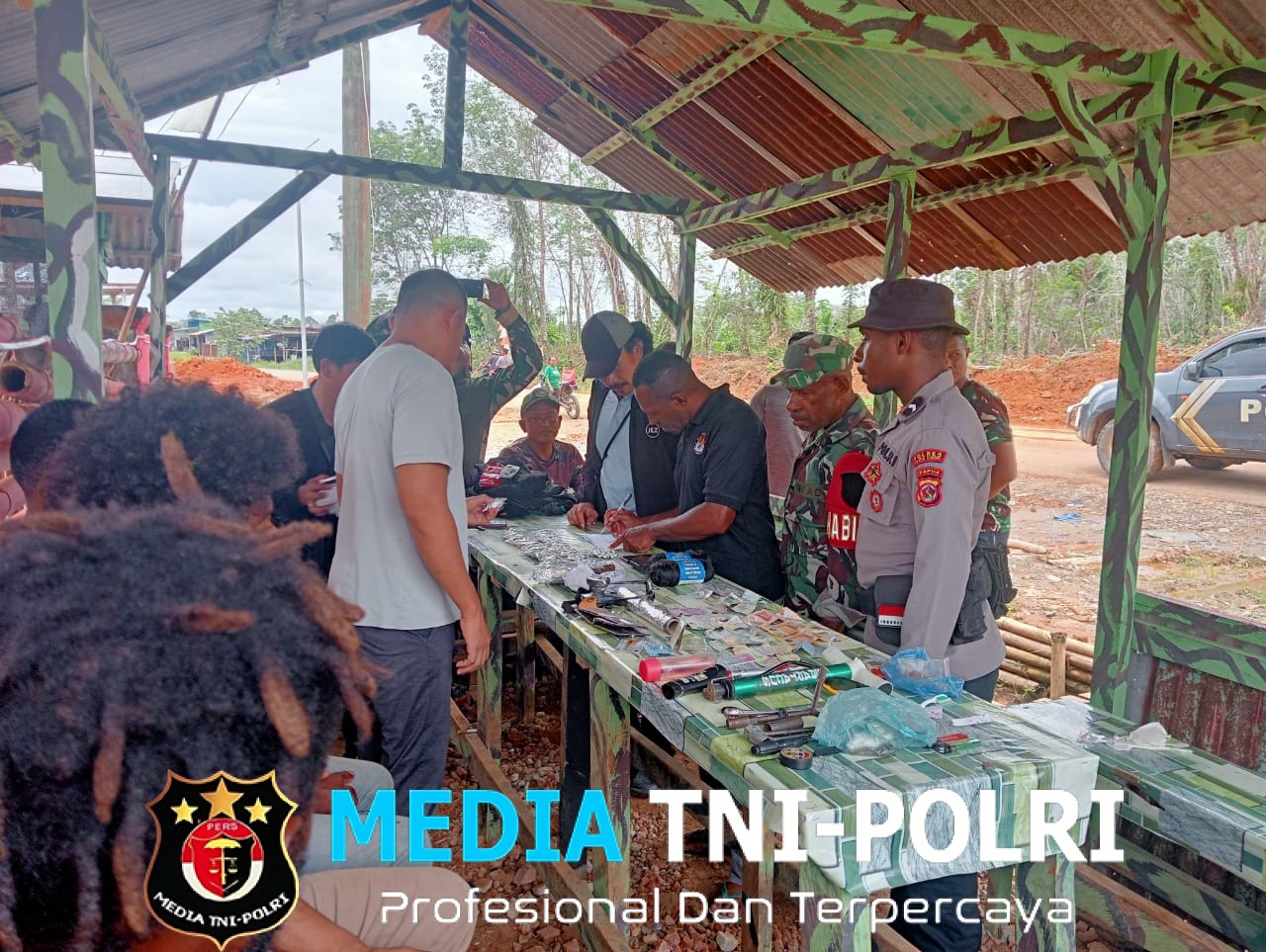 Sweeping Gabungan TNI Amankan 415 Gram Ganja di Perbatasan Papua-PNG