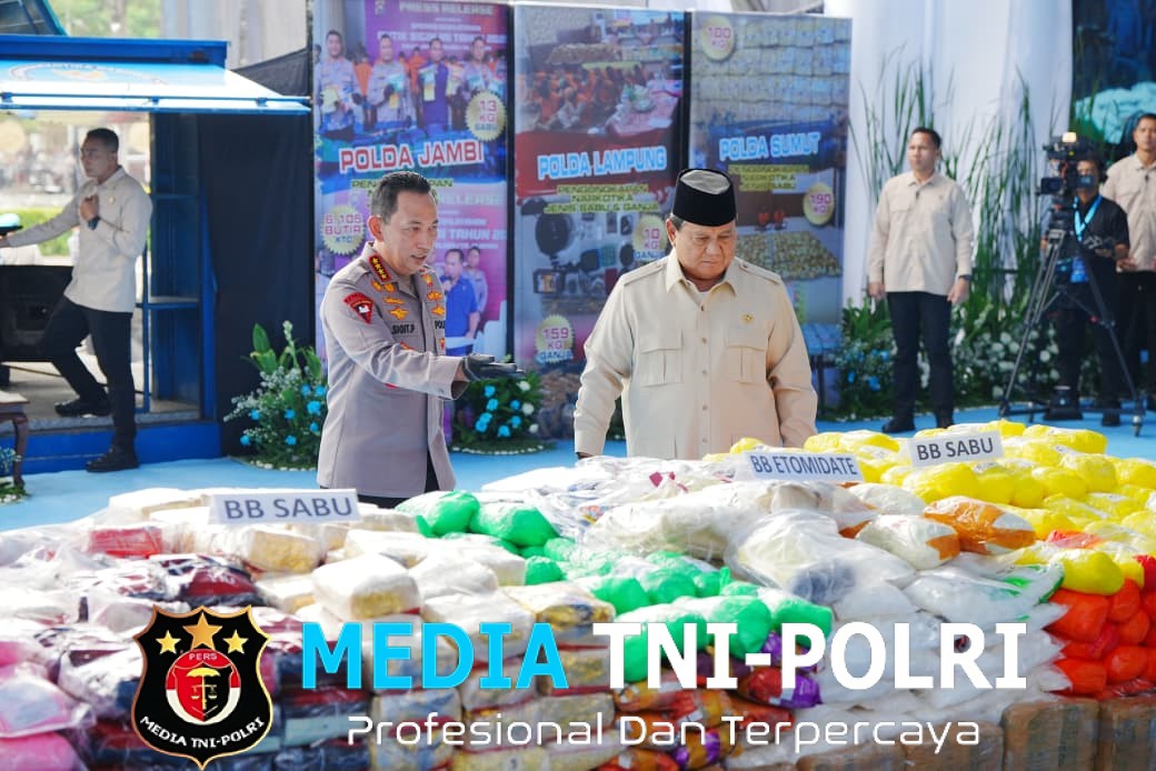 Presiden Pimpin Pemusnahan 214,84 Ton Narkoba oleh Polri, Kapolri Tindak Lanjut Asta Cita