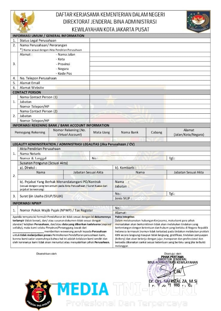 Kemendagri Tegaskan Surat Kerja Sama yang Beredar adalah Palsu dan Menyesatkan