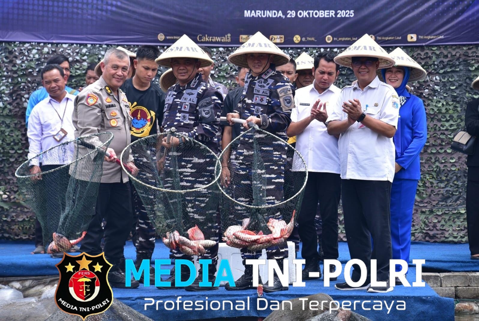 Pasmar 1 Ikuti Kegiatan Panen Raya Tegaskan Komitmen Ketahanan Pangan