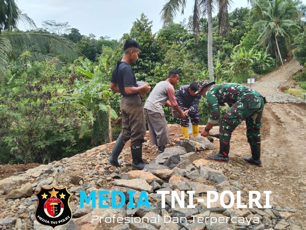 Satgas TMMD ke-126 Laksanakan Pengerasan Jalan, Warga Kini Dapat Melalui Jalur dengan Kendaraan Roda Dua