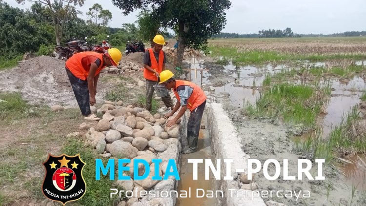 TNI dan BWS Sumatera I Pacu Pembangunan Irigasi di Aceh Utara, Hasil Capai 6,84%