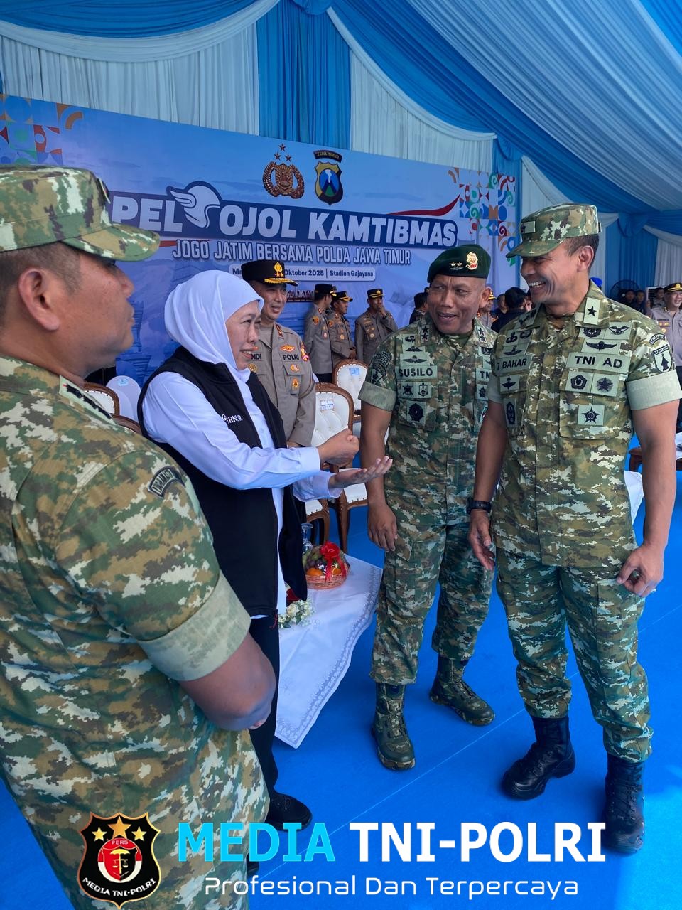Panglima Divif 2 Kostrad Hadiri Apel Ojol Kamtibmas untuk Jawa Timur yang Aman