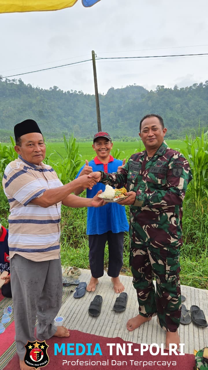 Jalan Rabat Beton TMMD ke-126 di Lebakharjo Rampung 100 Persen, Warga Gelar Tasyakuran Bersama TNI