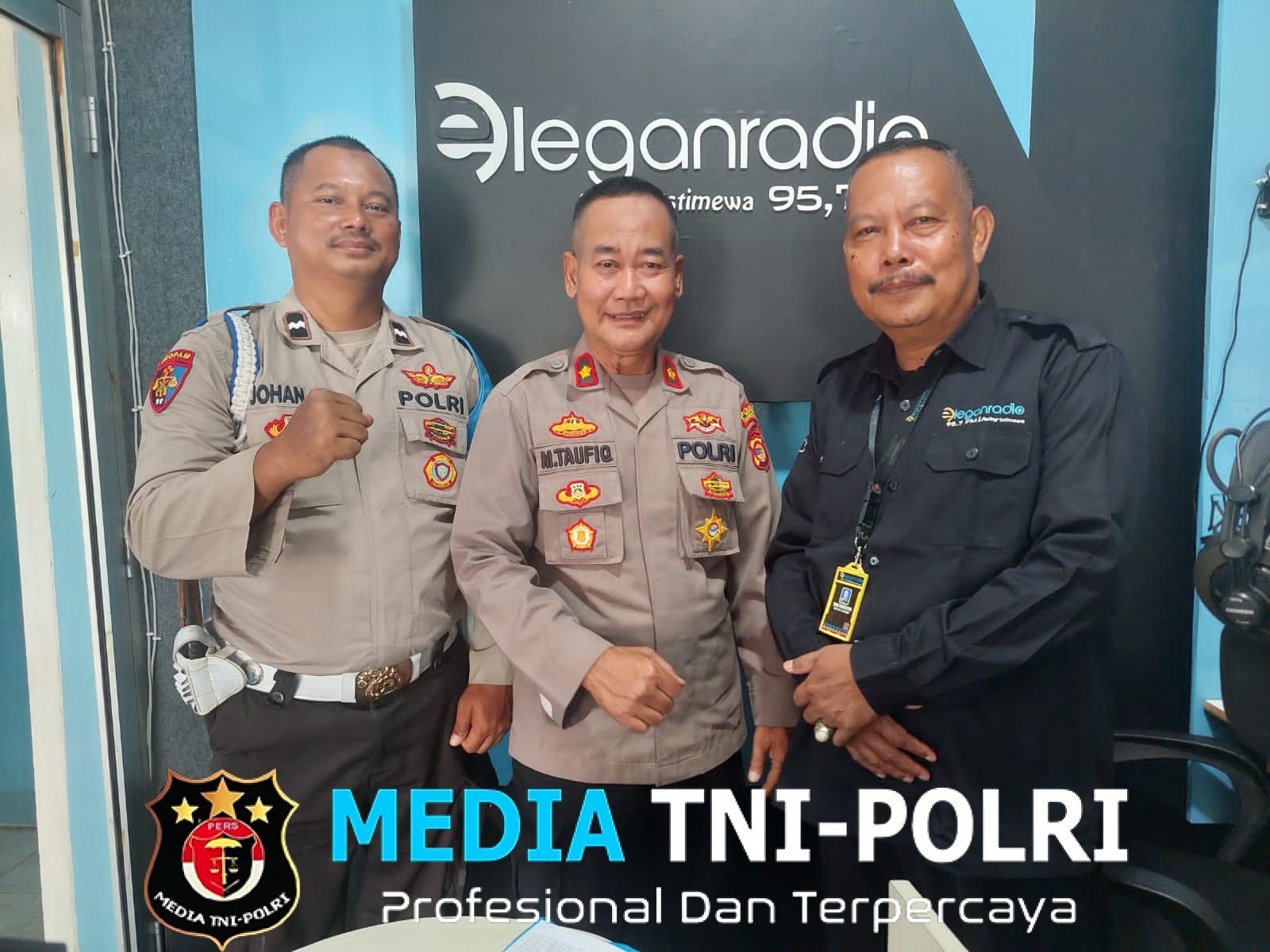 Talk Show di Radio, Kapolsek Tulang Bawang Tengah Sampaikan Pesan Imbauan Kamtibmas