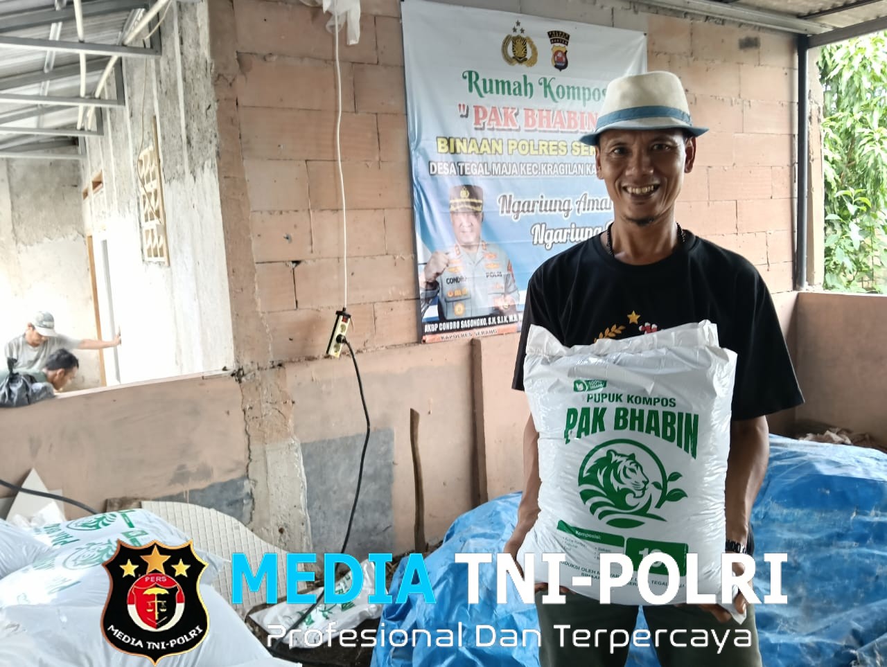 Menelusuri Inovasi Pupuk Kompos “Pak Bhabin” Binaan Kapolres Serang di Desa Tegal Maja