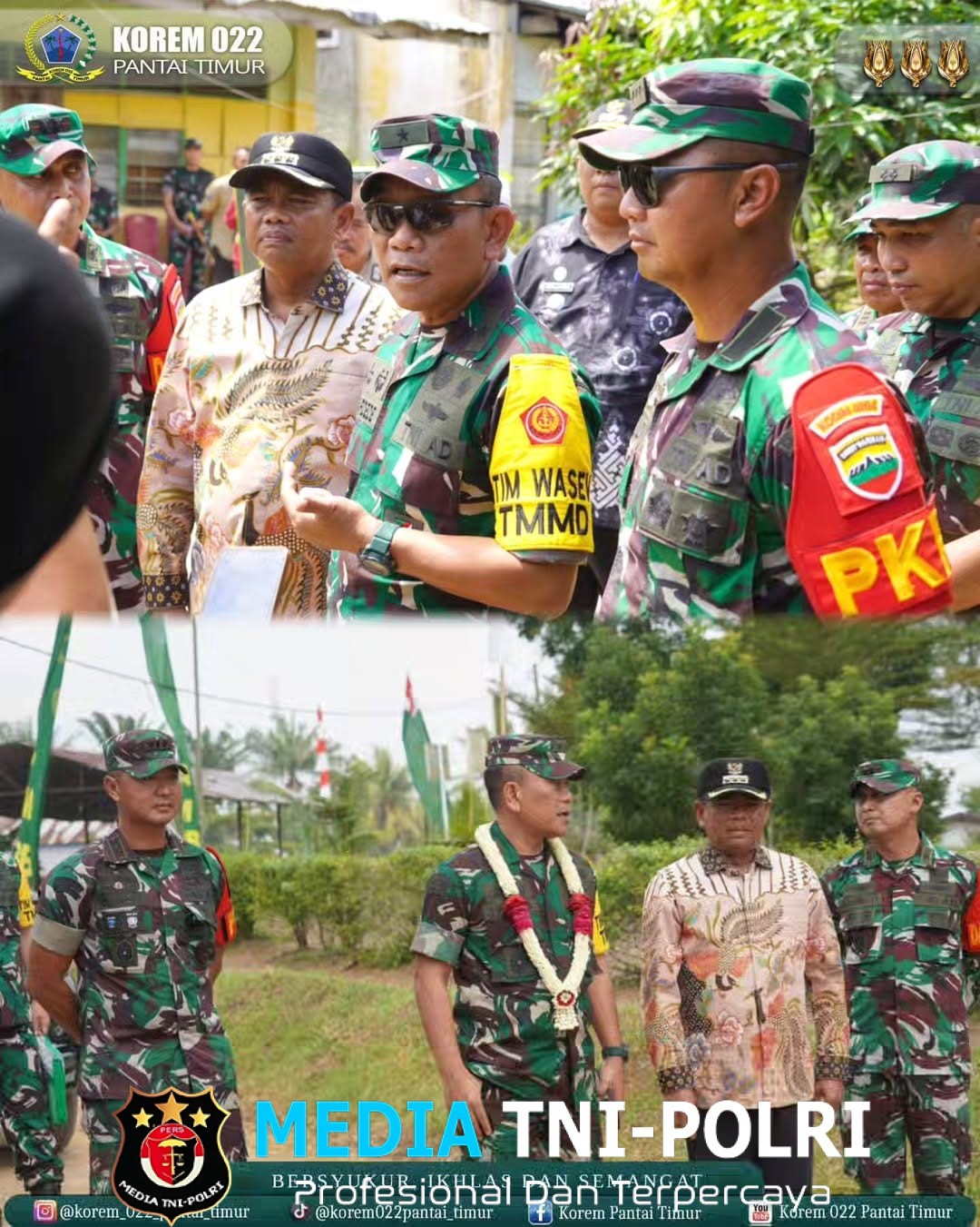 Danrem 022/PT Turun Langsung Dampingi Tim Wasev Mabesad, Pastikan Program TMMD ke-126 Kodim 0204/DS Berjalan Optimal