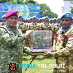 Komandan Pasmar 1 Ikuti Upacara Penyambutan Prajurit Usai Bergabung Dalam Misi PBB