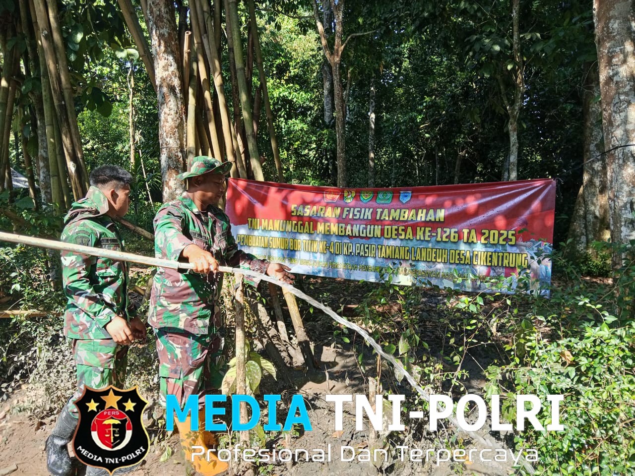 Satgas TMMD ke-126 Lanjutkan Pengeboran Sumur Titik ke-4 dengan Progres Capai 90%