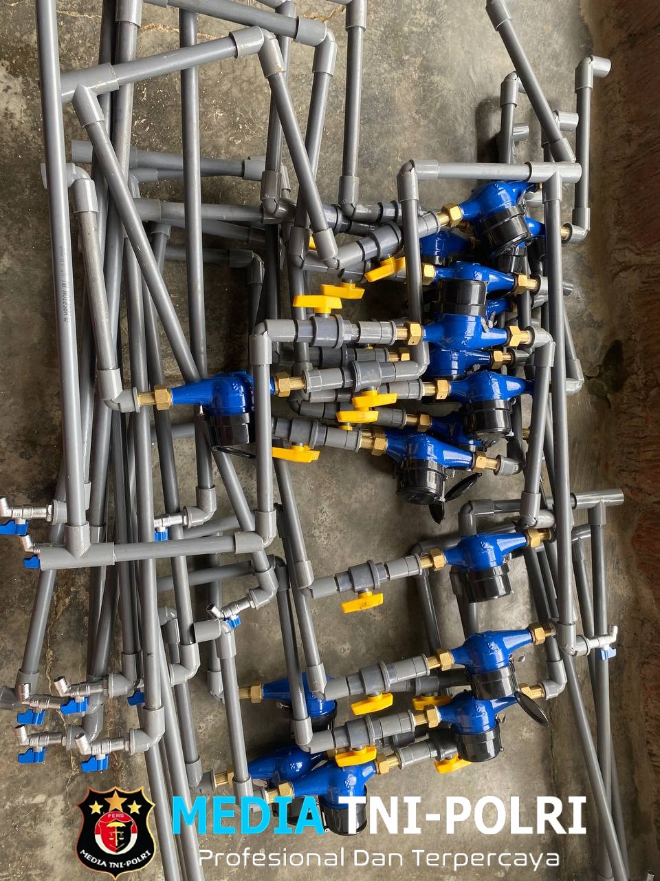 Meteran Air Siap Dipasang, TMMD 126 Lebakharjo Wujudkan Akses Air Bersih Tertib dan Terukur