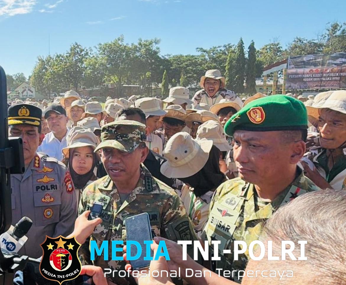 Gubernur Sulteng Buka Secara Resmi Korps Kadet Republik Indonesia (KKRI) Tahun 2025, Pangdam XXIII/Palaka Wira Membangun Generasi Muda yang Cinta Tanah Air