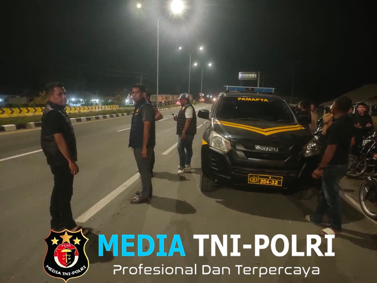 Polres Langkat Gencarkan Patroli Malam di Jalur Strategis