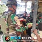 Makan Bergizi Satgas Yonif 521/DY Pos Kurima, Hangatnya Persaudaraan Bersama anak Papua