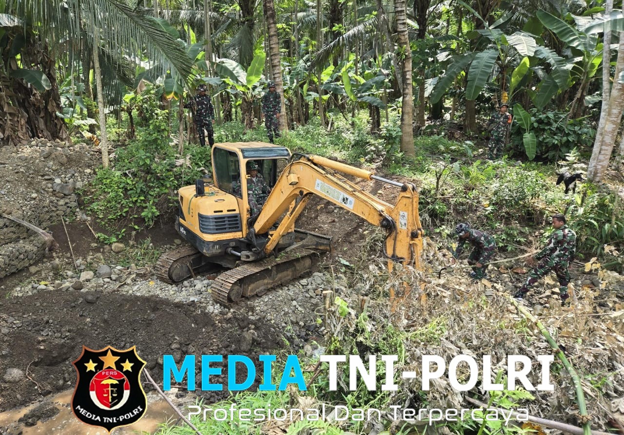 Normalisasi Irigasi TMMD ke-126 di Lebakharjo Capai 93 Persen, Warga Sambut Antusias