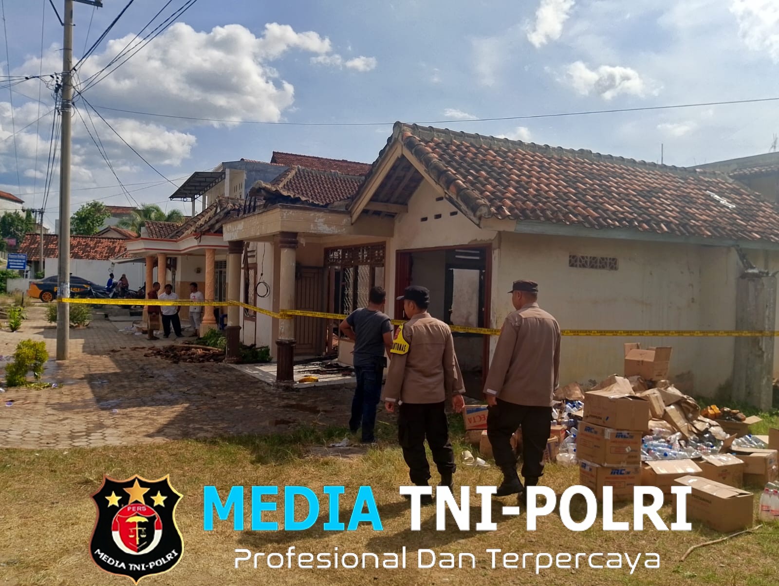 Rumah Kosong di Pringsewu Terbakar, Diduga Akibat Korsleting Listrik