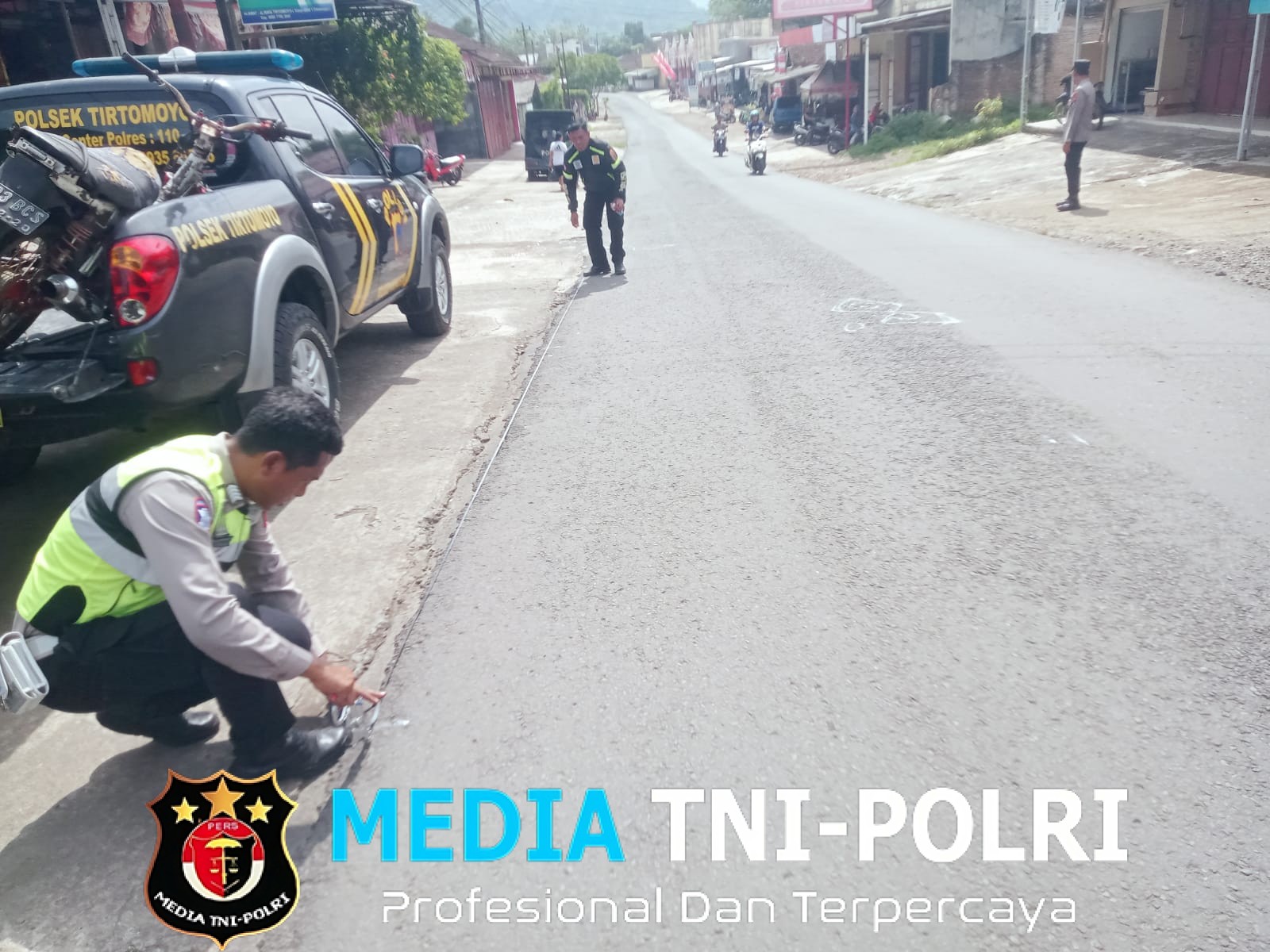Kecelakaan Dua Motor di Tirtomoyo Wonogiri, Dua Pengendara Luka Ringan — Satlantas Polres Bergerak Cepat di Lokasi