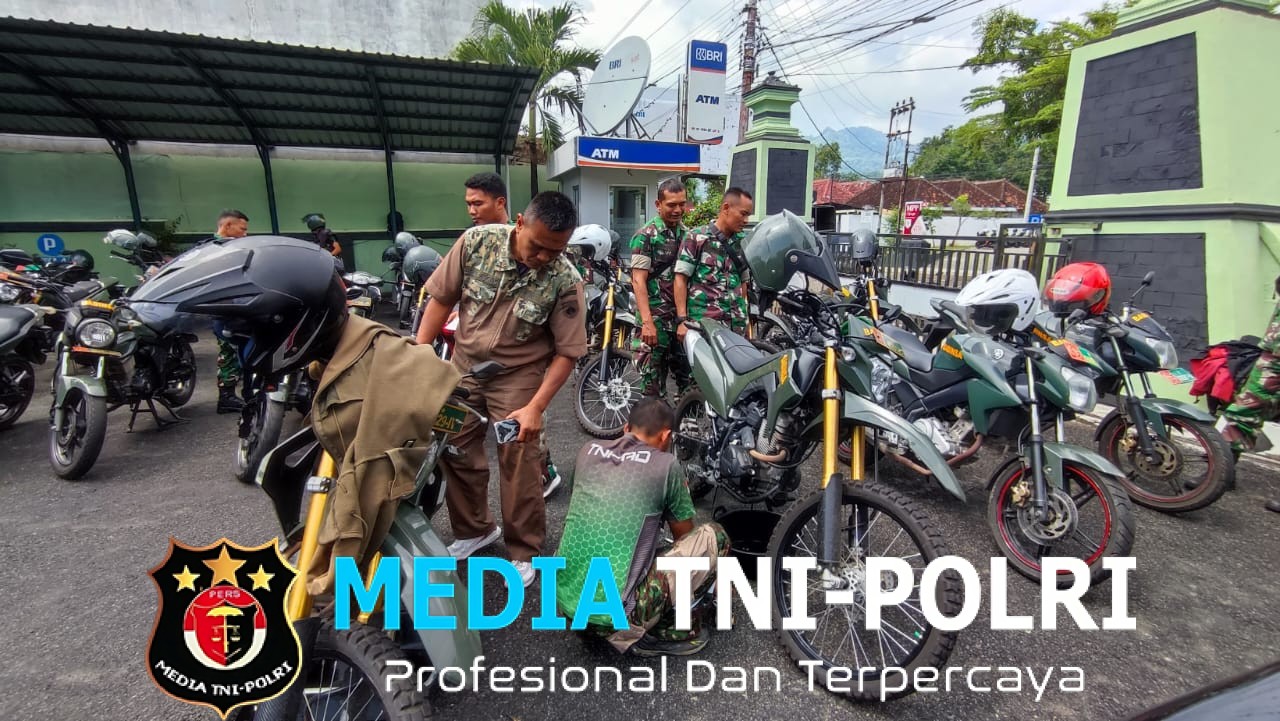 Demi Kelancaran Tugas, Motor Para Babinsa Tak Luput Dari Pemeliharaan