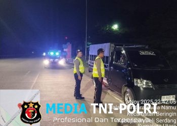 Polresta Deli Serdang Tingkatkan Kewaspadaan Lewat Patroli Blue Light dan Dialogis Bersama Warga