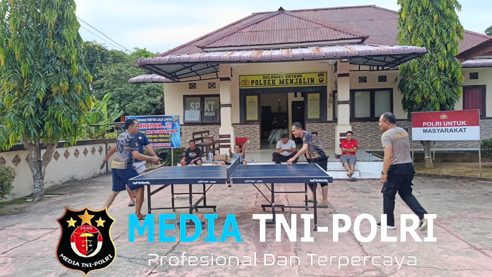Tenis Meja Jadi Jembatan Kedekatan Polsek Menjalin Dengan Warga