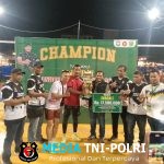 Iswana Kaca VC Taklukkan Tanpa Ampun Jambo Aye VC di Final Semi Open Turnamen Volly Ball Dandim 0103/Aceh Utara Cup
