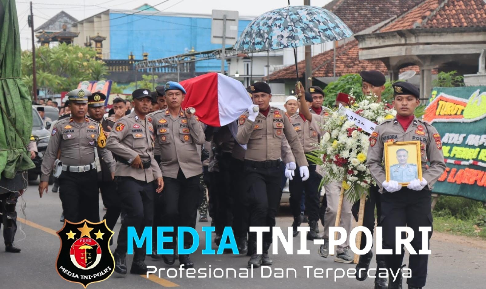 Polres Mesuji Gelar Upacara Kedinasan Pemakaman Brigpol Febri Ramanda