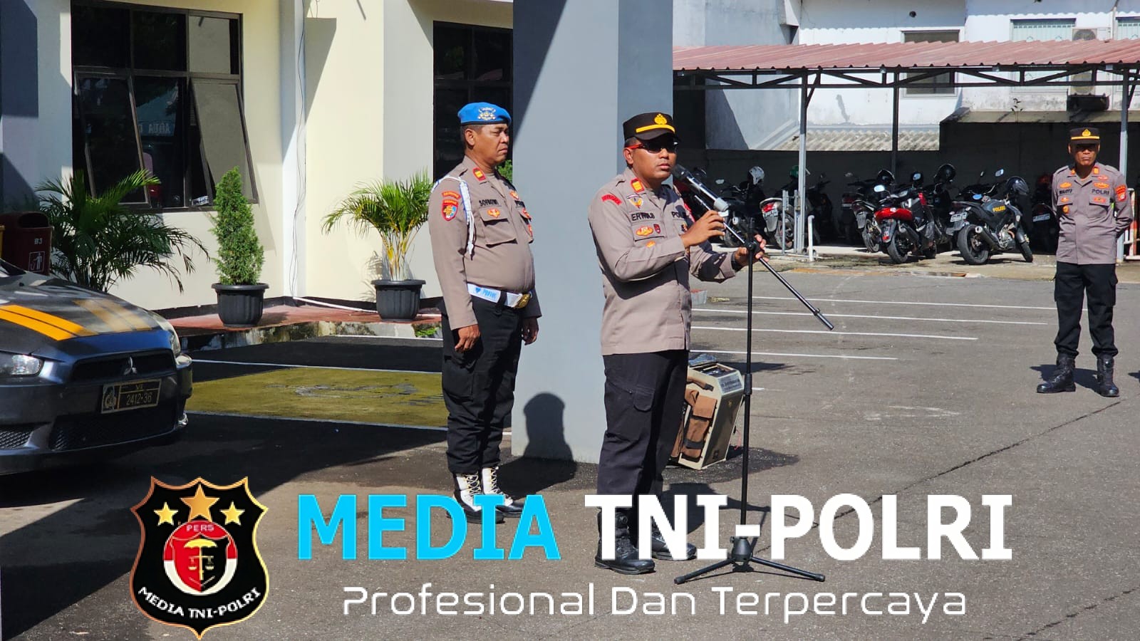 Kapolsek Cikarang Selatan AKP Erwin Setiawan Tekankan Disiplin dan Pelayanan Humanis Saat Apel Pagi Personel