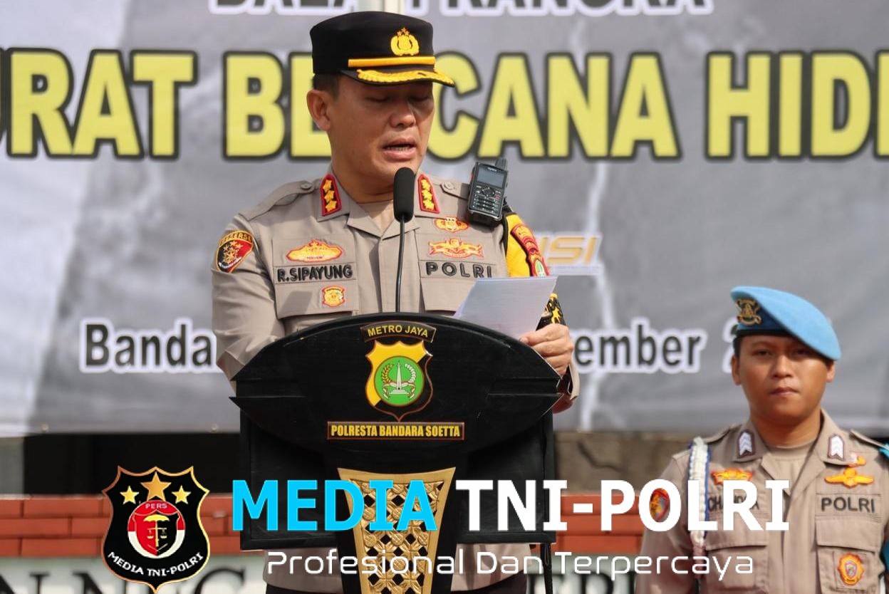 Polresta Bandara Soetta Gelar Apel Kesiapan Tanggap Darurat Bencana, Kapolresta “Respons Cepat dan Sinergi Jadi Kunci”
