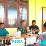 Babinsa Jalin Silaturahmi dengan Pihak Sekolah dan Tokoh Masyarakat di SMK Negeri 1 Lapang
