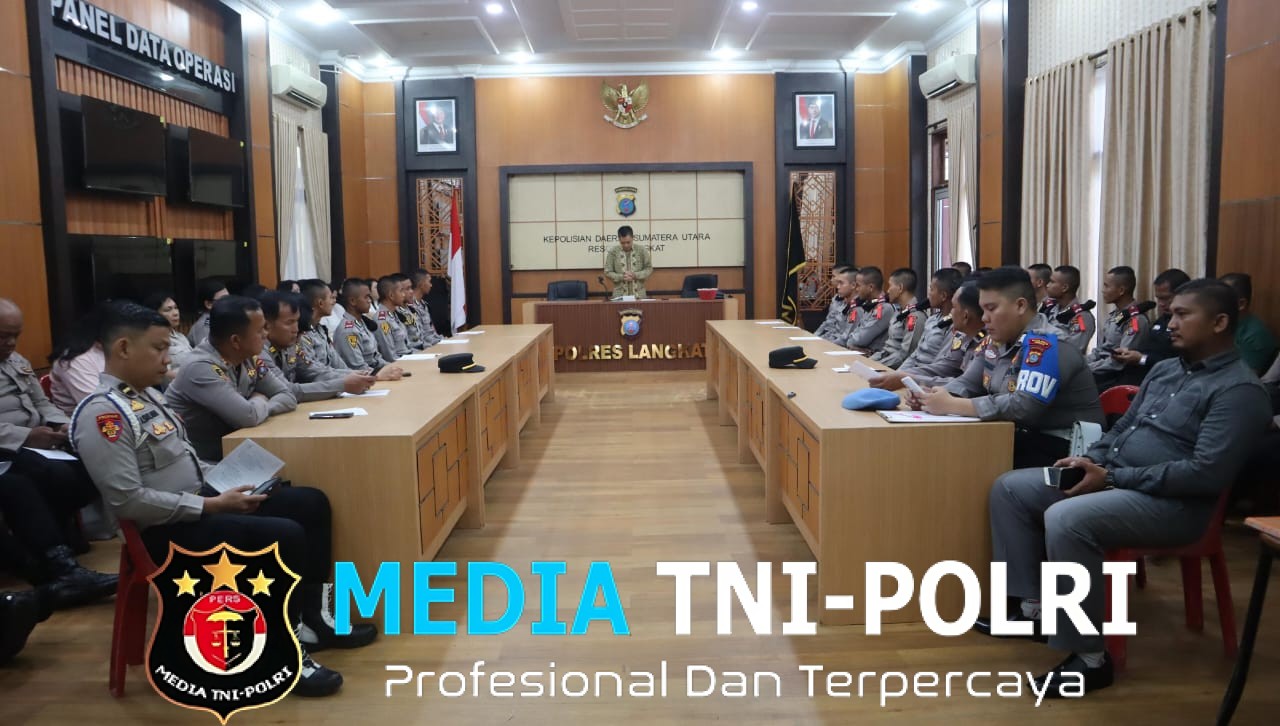 Polres Langkat Laksanakan Binrohtal Rutin, Wujudkan Personel Polri yang Berakhlak dan Profesional