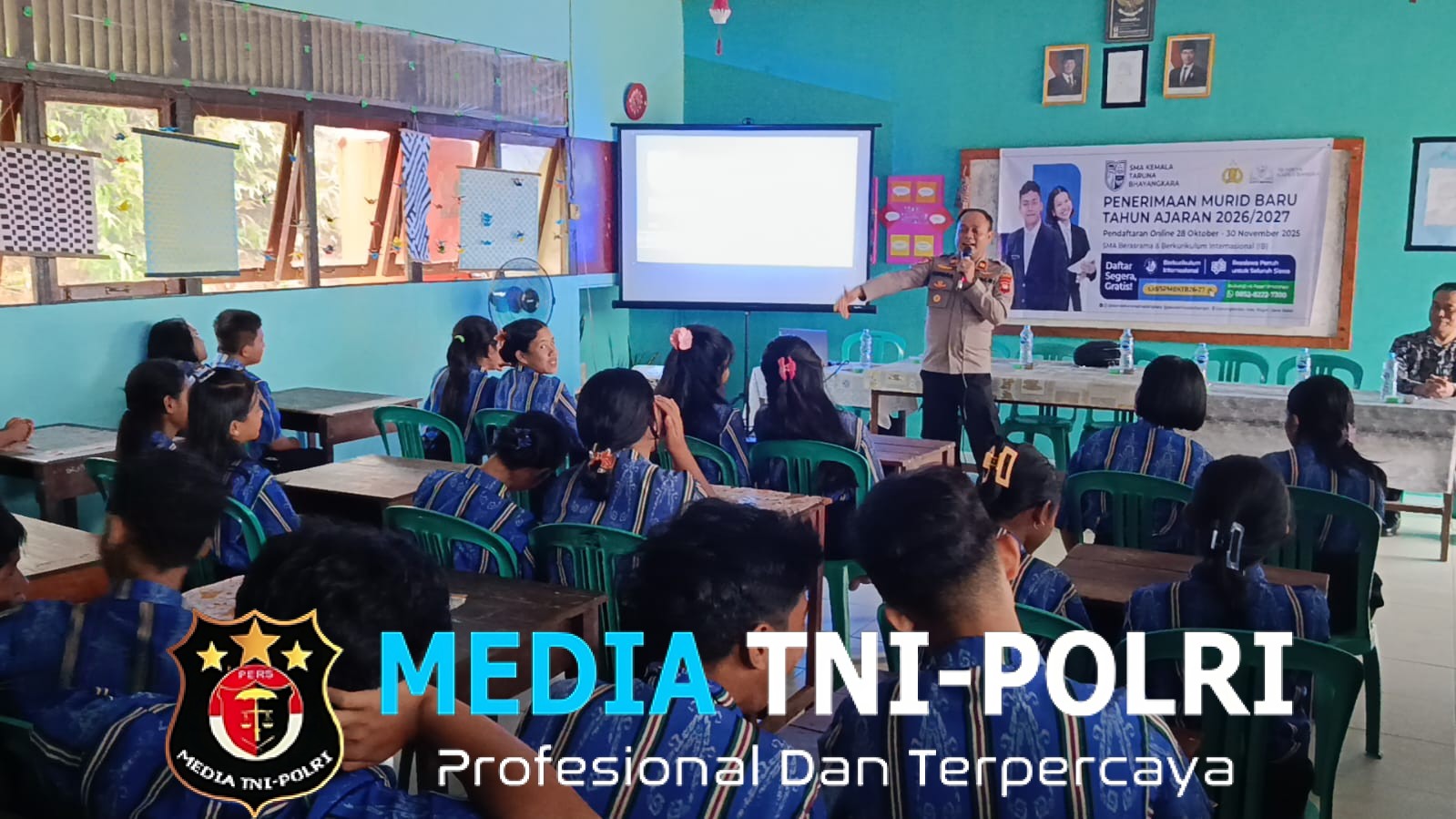 Kapolsek Menjalin, Gelar Sosialisasi SPMB SMA Kemala Taruna Bhayangkara Tahun Ajaran 2026/2027