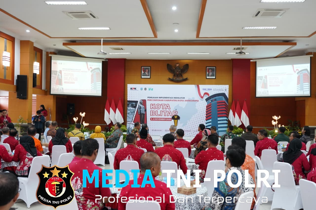 Dandim 0808/Blitar Hadiri Program Percontohan Kabupaten/Kota Anti Korupsi 2025