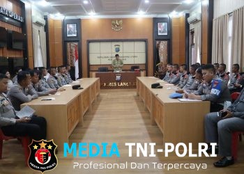 Polres Langkat Laksanakan Binrohtal Rutin, Wujudkan Personel Polri yang Berakhlak dan Profesional