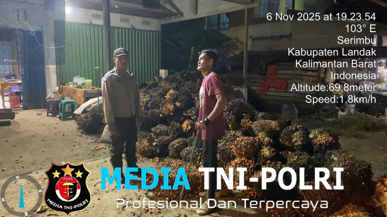 Gerak Cepat Polsek Air Besar Patroli Malam Antisipasi Kejahatan di Wilayah Rawan