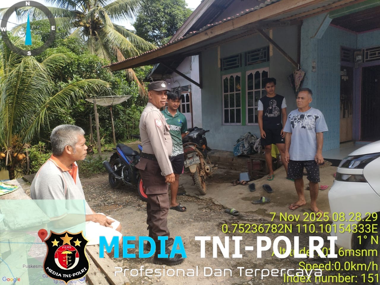 Respons Cepat terhadap Situasi di Lapangan, Patroli Siang Polsek Air Besar Jadi Sorotan Positif