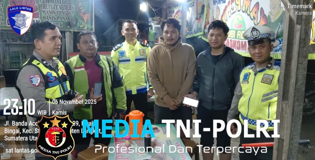 Polantas Menyapa, Edukasi Tertib Berlalu Lintas untuk Ojol dan Pengguna Jalan di Stabat