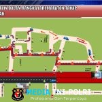 Polres Dairi Lakukan Rekayasa Lalulintas Dalam Event HIPMI Dairi Fun Run