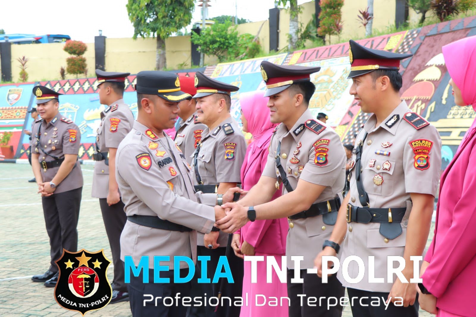 Kapolres Tanggamus Pimpin Sertijab Kabag Ren, Kasat Resnarkoba, dan Tiga Kapolsek