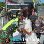 Babinsa Dampingi dan Bantu Petani Saat Panen Padi di Wilayah Teritorialnya