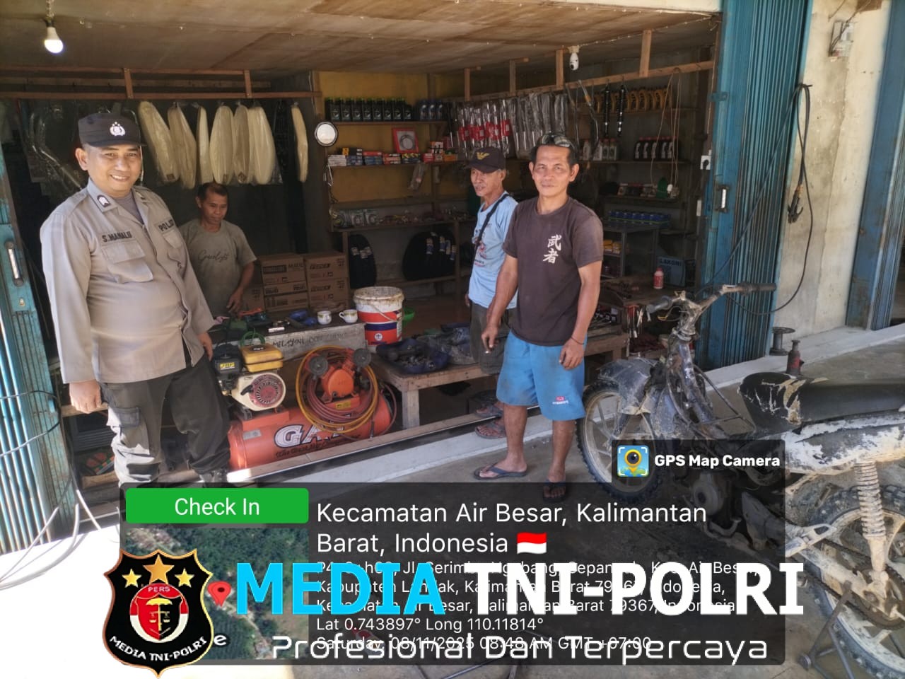 Dekat dengan Masyarakat, Polsek Air Besar Laksanakan Silaturahmi Kamtibmas