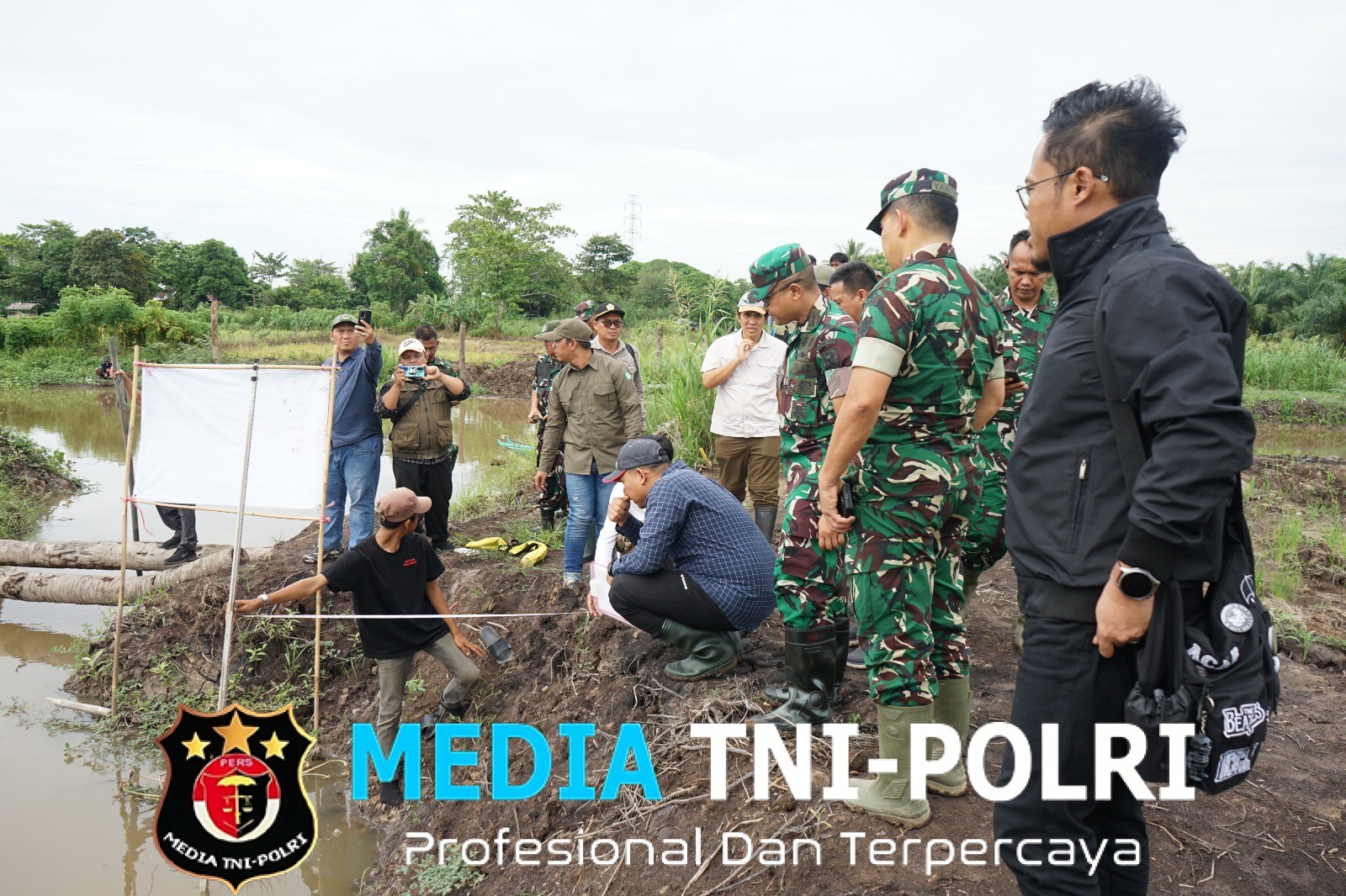 Kunker Tim Itjenad di Kodim 0402/OKI-OI Pengawasan Optimasi Lahan untuk Kesejahteraan Masyarakat