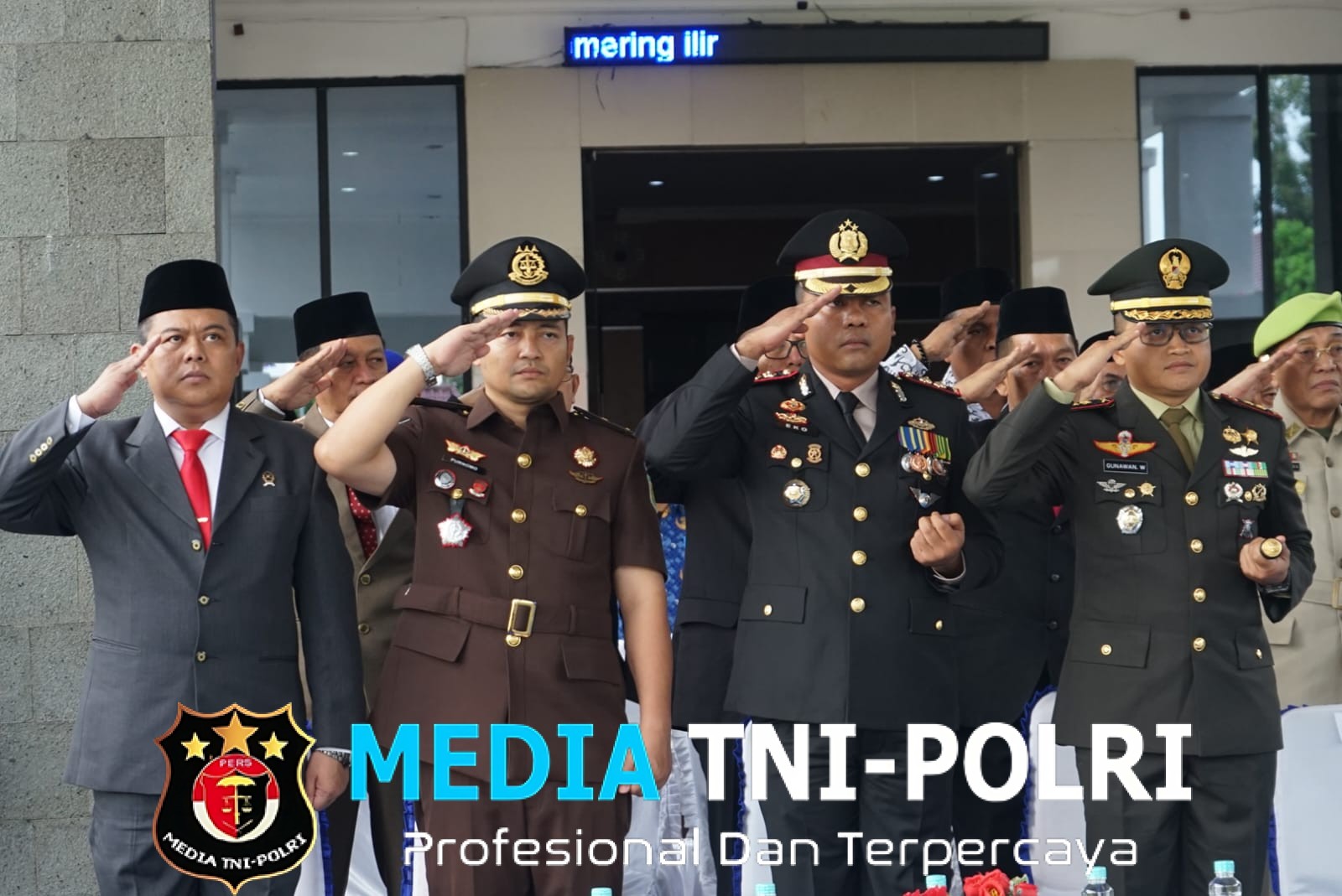 Dandim 0402/OKI-OI Ikuti Upacara Hari Pahlawan di Pemda OKI